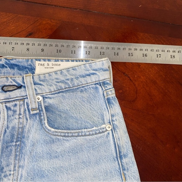 Rag & Bone Blue Denim Shorts MAYA WALKING SHORTS - Picture 5 of 9